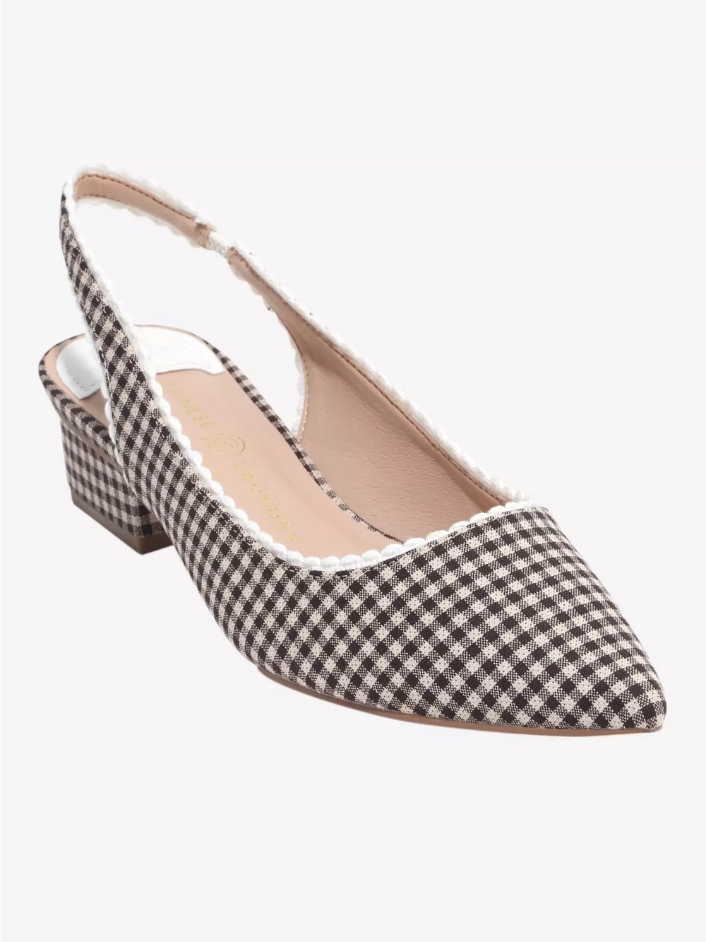 Chinese Laundry Brown Gingham Mayberry Pointed Heels